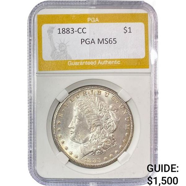 18883-CC Morgan Silver Dollar PGA MS65