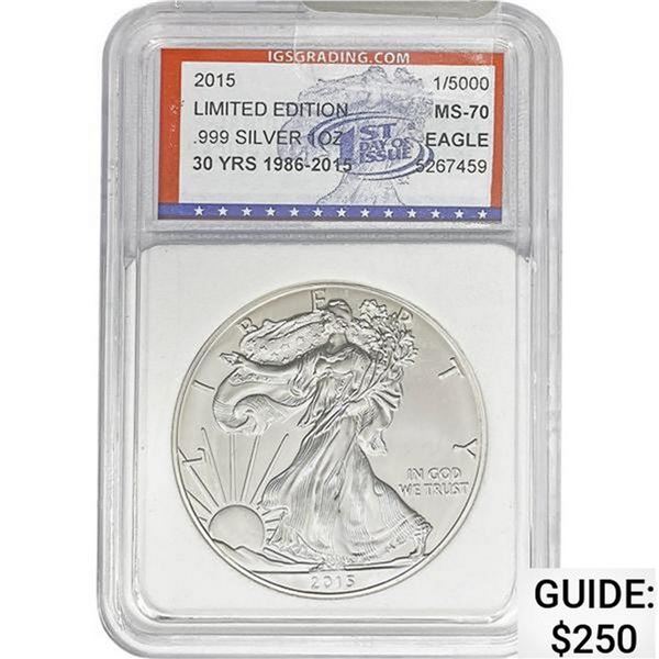 2015 Silver Eagle IGS MS70