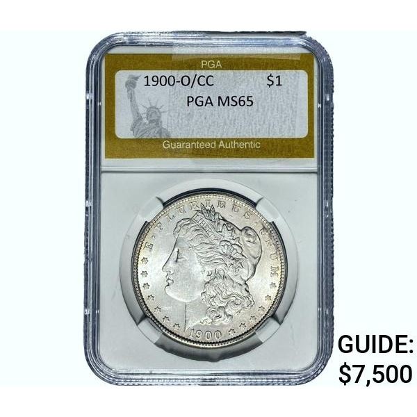 1900-O/CC Morgan Silver Dollar PGA MS65