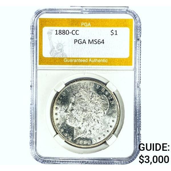 1880-CC Morgan Silver Dollar PGA MS64