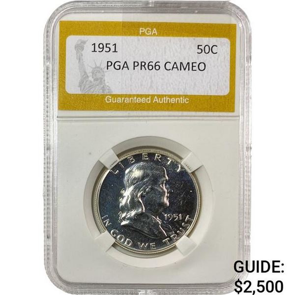 1951 Franklin Half Dollar PGA PR66 CAMEO