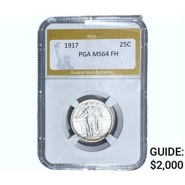 1917 Standing Liberty Quarter PGA MS64 FH