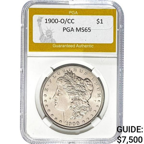 1900-O/CC Morgan Silver Dollar PGA MS65
