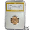 Image 1 : 1864 Two Cent Piece PGA MS66 Red