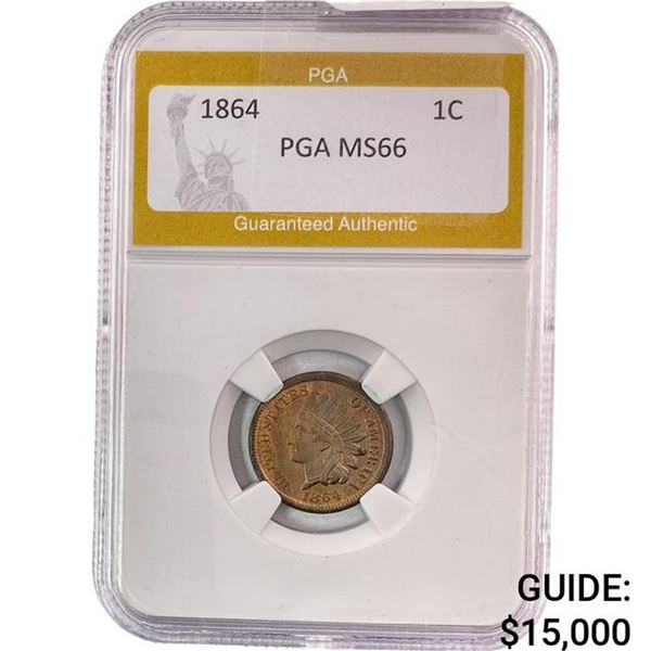 1864 Indian Head Cent PGA MS66