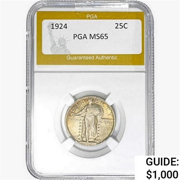1924 Standing Liberty Quarter PGA MS65