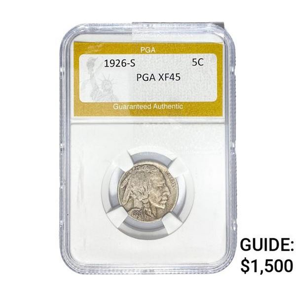 1926-S Buffalo Nickel PGA XF45
