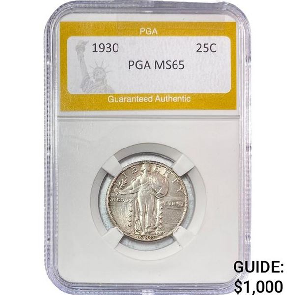 1930 Standing Liberty Quarter PGA MS65