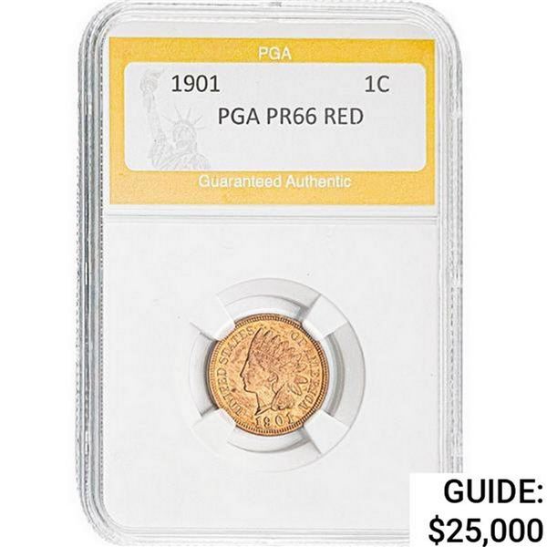 1901 Indian Head Cent PGA PR66 Red