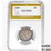 Image 1 : 1894 Barber Quarter PGA MS64