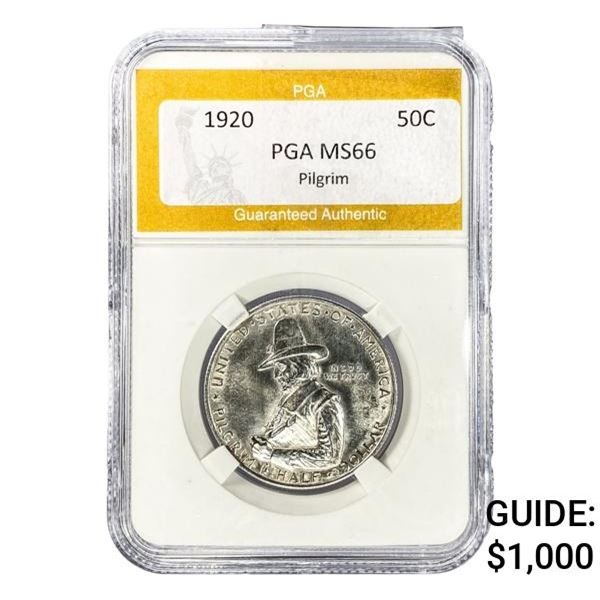 1920 Silver Peace Half Dollar PGA MS66