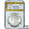 Image 1 : 1878 REV. 79 Morgan Silver Dollar PGA MS63+