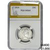 1914 Barber Quarter PGA MS64