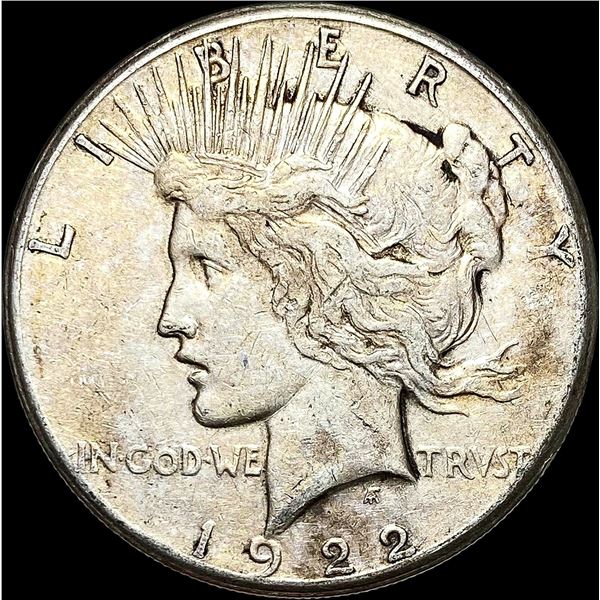 1922-S Silver Peace Dollar ABOUT UNCIRCULATED