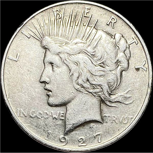 1927-D Peace Silver Dollar NEARLY UNCIRCULATED