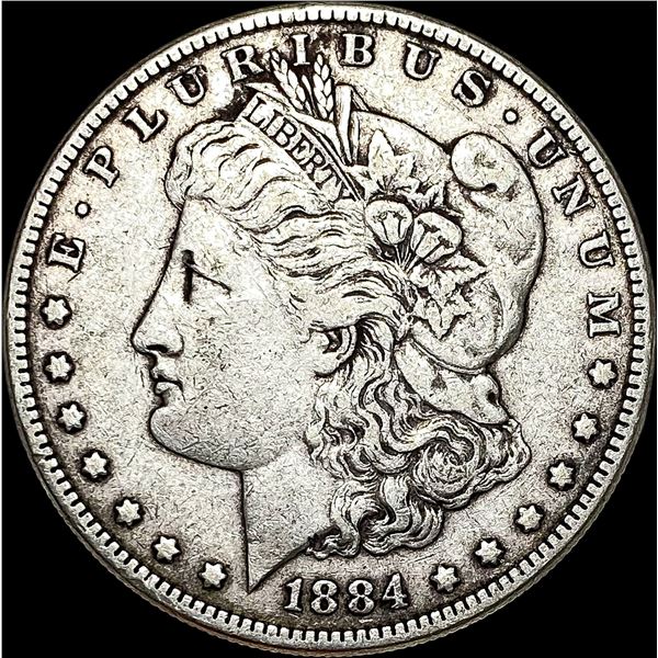 1884 Silver Morgan Dollar NEARLY UNCIRCULATED
