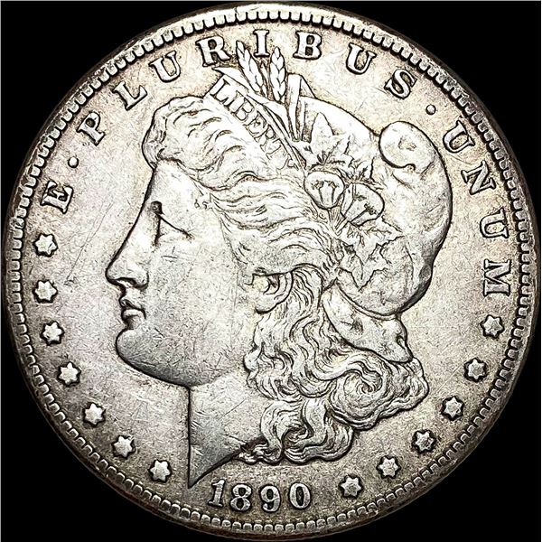 1890-CC Silver Morgan Dollar NEARLY UNCIRCULATED