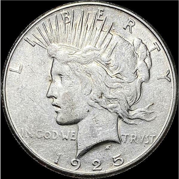 1925-S Silver Peace Dollar CLOSELY UNCIRCULATED