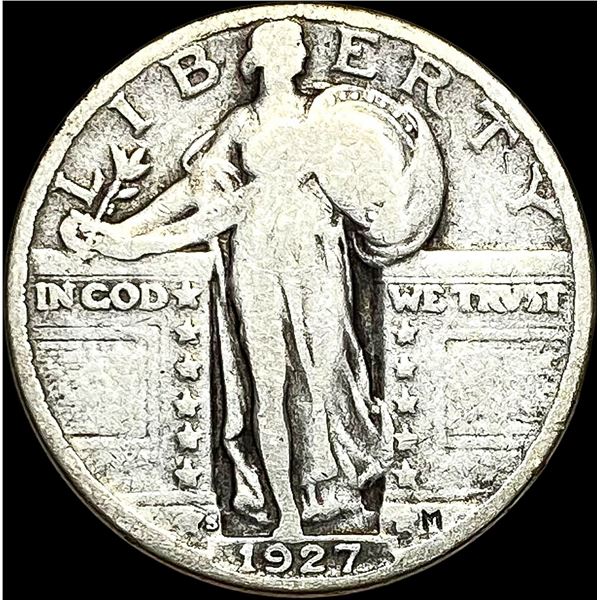 1927-S Silver Standing Liberty Quarter NICELY CIRCULATED