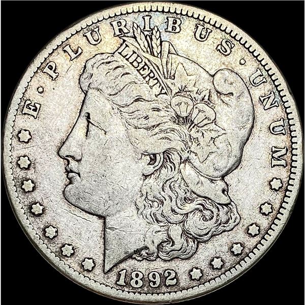 1892-CC Silver Morgan Dollar LIGHTLY CIRCULATED