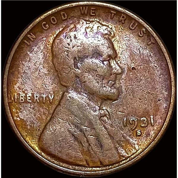 1931-S Lincoln Wheat Cent LIGHTLY CIRCULATED
