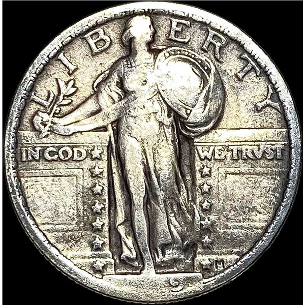 1919-D Silver Standing Liberty Quarter LIGHTLY CIRCU