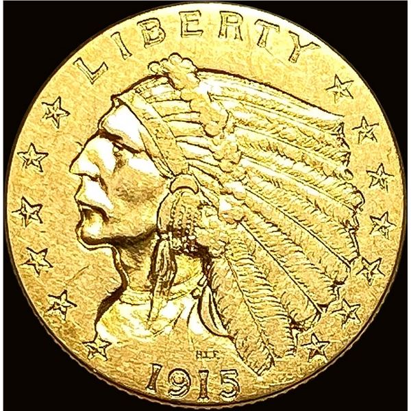 1915 Indian Head Gold $2.5 Quarter Eagle UNCIRCULATED