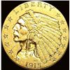Image 1 : 1915 Indian Head Gold $2.5 Quarter Eagle UNCIRCULATED
