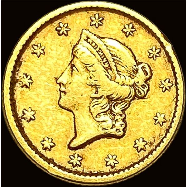 1851 Gold $1 Type 1  Liberty LIGHTLY CIRCULATED