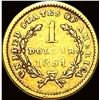 Image 2 : 1851 Gold $1 Type 1  Liberty LIGHTLY CIRCULATED