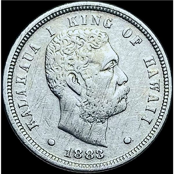 1883 Hawaii Silver Dime CHOICE AU