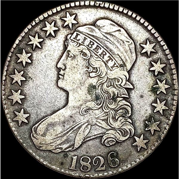 1826 Capped Bust Half Dollar CLOSELY UNCIRCULATED