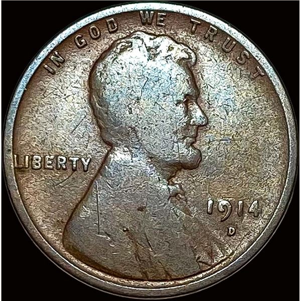 1914-D Lincoln Wheat Cent NICELY CIRCULATED