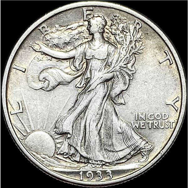 1933-S Walking Liberty Half Dollar CLOSELY UNCIRCULATED
