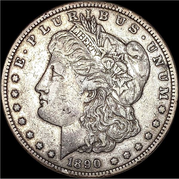 1890-CC Silver Morgan Dollar NEARLY UNCIRCULATED