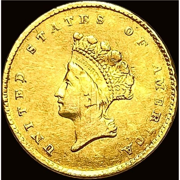 1855 Type 2 Gold $1 Indian Princess Head HIGH GRADE