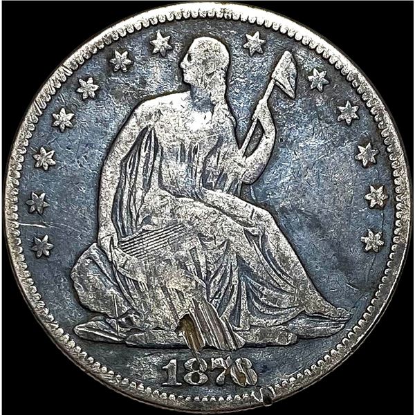 1876-S Seated Liberty Half Dollar LIGHTLY CIRCULATED