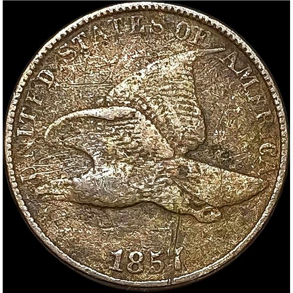 1857 Flying Eagle Cent NEARLY UNCIRCULATED