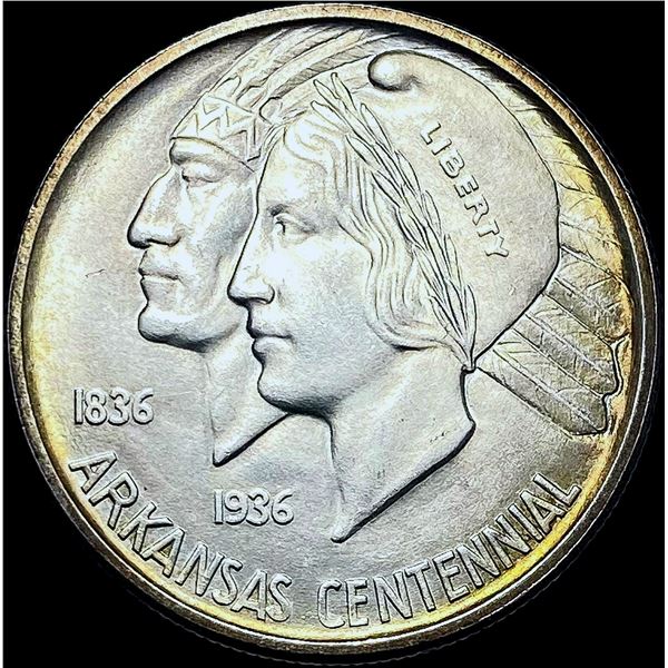 1935-D Arkansas Silver Half Dollar GEM BU