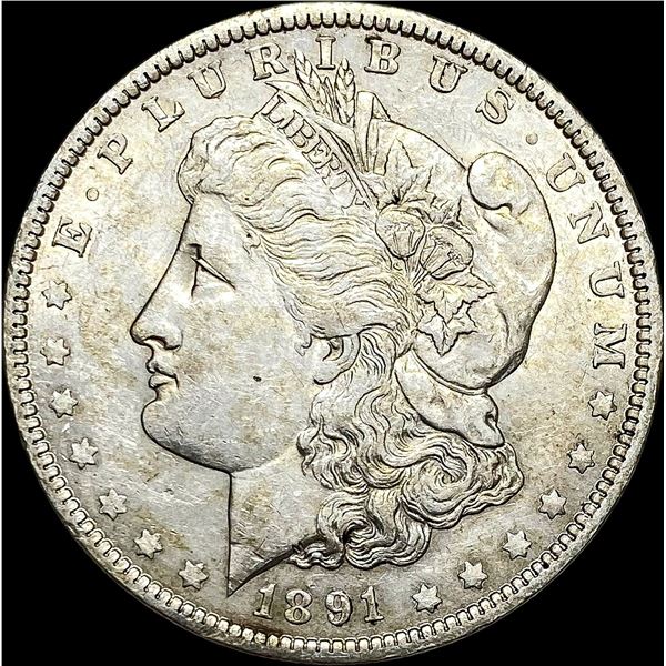 1891-O Silver Morgan Dollar ABOUT UNCIRCULATED