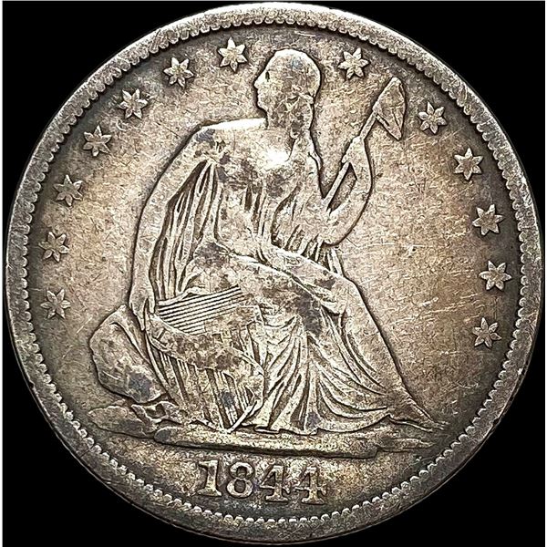 1844-O Seated Liberty Half Dollar LIGHTLY CIRCULATED