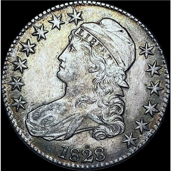 1828 Capped Bust Half Dollar CHOICE AU