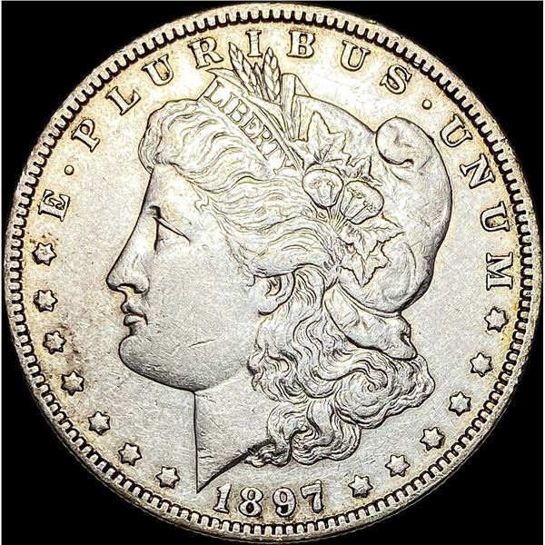 1897-O Silver Morgan Dollar ABOUT UNCIRCULATED