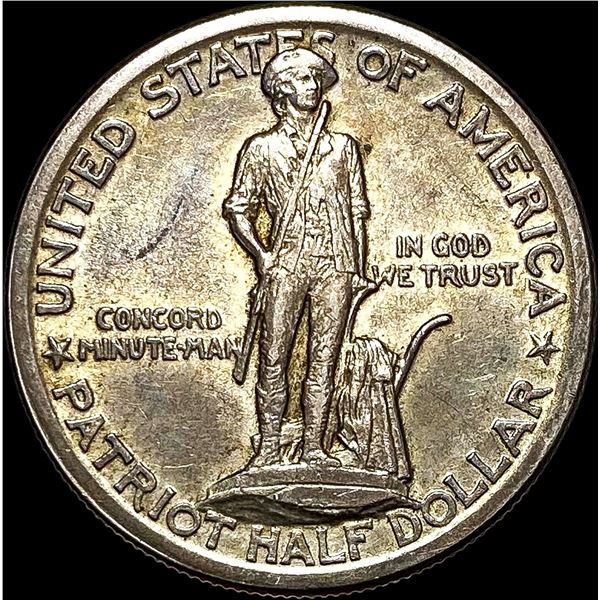 1925 Silver Lexington-Concord Half Dollar UNCIRCULATED