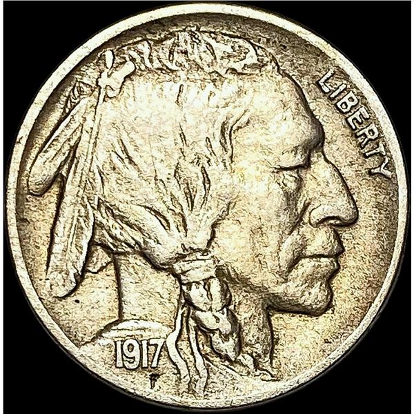 1917-D Buffalo Nickel CLOSELY UNCIRCULATED