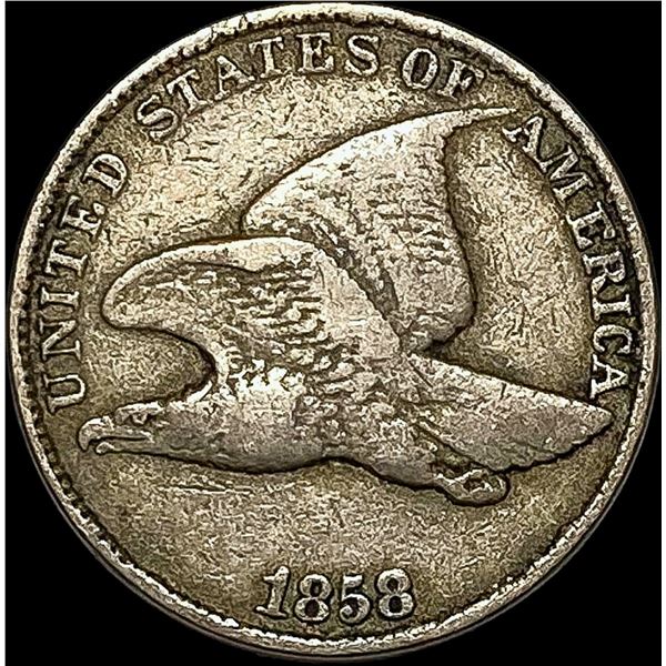 1858 Copper-Nickel Flying Eagle Cent LIGHTLY CIRCULATED