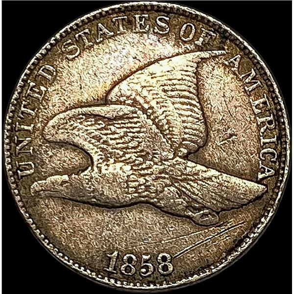 1858 Copper-Nickel Flying Eagle Cent HIGH GRADE