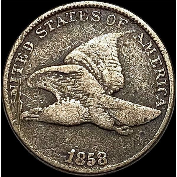 1858 Copper-Nickel Flying Eagle Cent LIGHTLY CIRCULATED