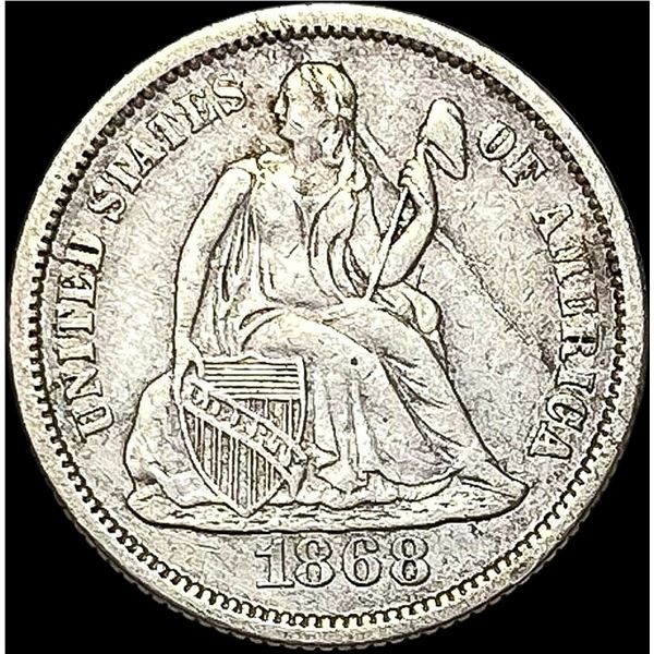 1868 Seated Liberty Dime CLOSELY UNCIRCULATED