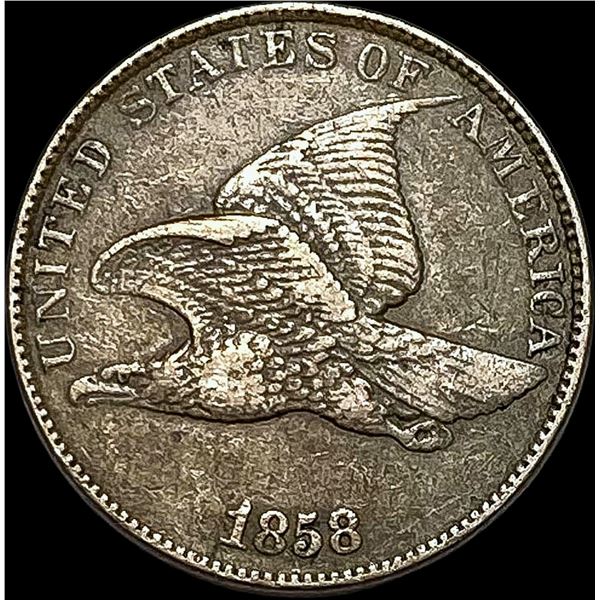 1858 Flying Eagle Cent CLOSELY UNCIRCULATED